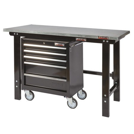 Werkbankframe 100x57x81 cm stalen frame voor werkbank antraciet rood tafelframe werktafel