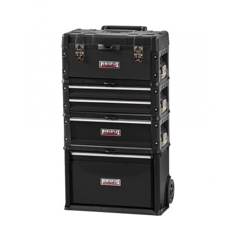 Werkzeugtrolley Rot – 4 Module Mit 6 Kugelgelager Produktbild-Vorschau 1