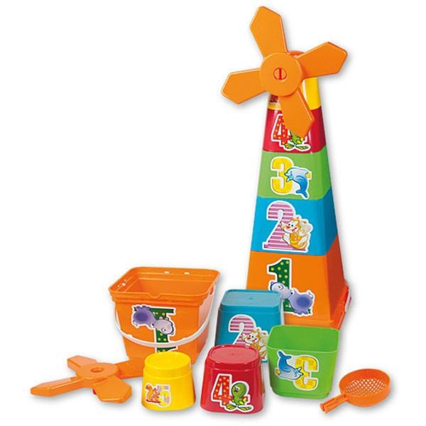 KARPAN Cubo De Playa Con Castillo – Juguete Multicolor Para Arena Y Piscina, Surtido