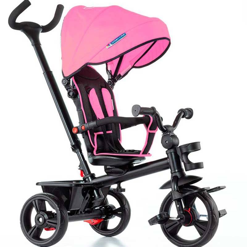 Triciclo Be Move Comfort Smoby Rosa - In Acciaio, Sella Regolabile, Barra Genitori, 68x52x101 Cm